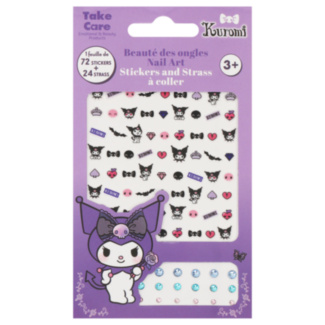 Kuromi Nail Art Stickers & Rhinestones