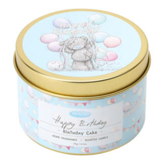 ‘Happy Birthday’ Birthday Cake 175g Tin Candle