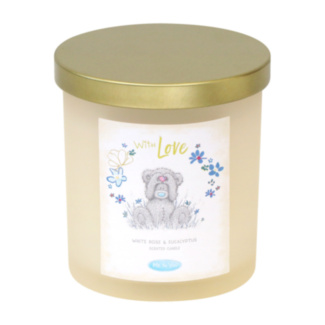 ‘With Love’ White Rose & Eucalyptus 206g Boxed Glass Candle