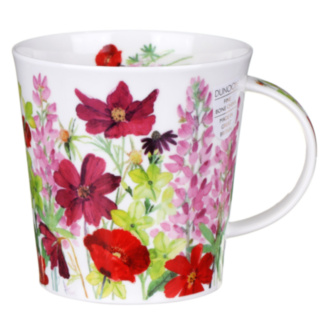 Cottage Border Pink Cairngorm Shape Mug
