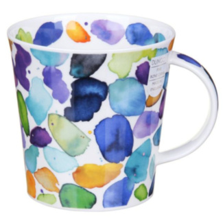 Blobs! Blue Cairngorm Shape Mug