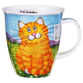 Happy Cats Ginger Nevis Shape Mug