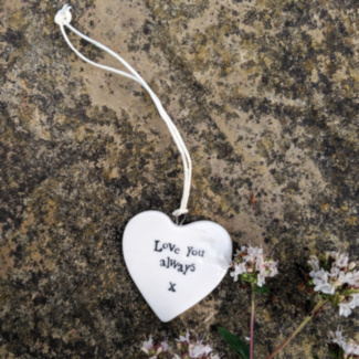 ‘Love You Always’ Porcelain Heart