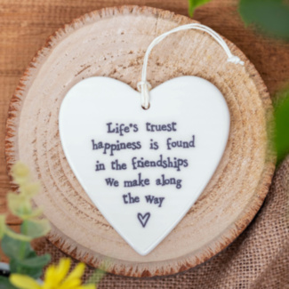 Life's Truest Happiness... Porcelain Heart