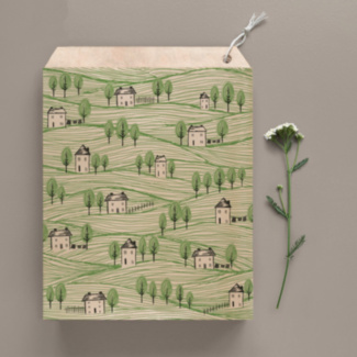 Houses Pack of 48 Large Strung Paper Bags