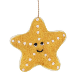Sealife Starfish Felt Hanging Decoration