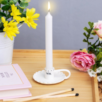 ‘Wish’ Scallop Candle Holder