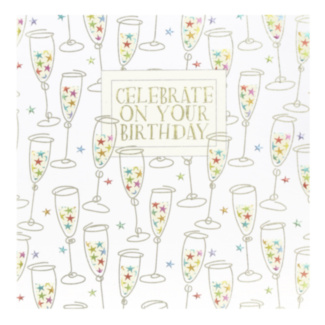Hey Fresco ‘Champagne Stars’ Birthday Card