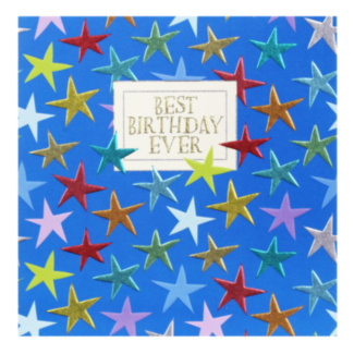 Hey Fresco ‘Stars’ Blue Birthday Card