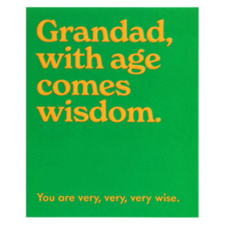 ‘Wise Grandad’ Birthday Card