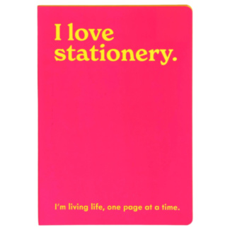 ‘I Love Stationery’ A5 Notebook