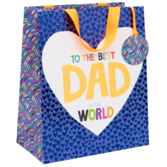 Paper Salad Best Dad Hearts Large Gift Bag