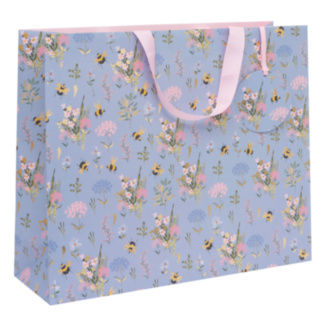 Stephanie Dyment Blue Bee Meadow Landscape Shopper Bag