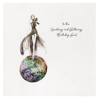 Glamarama Glittering Birthday Girl Luxury Birthday Card