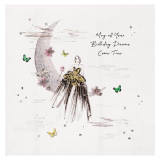 Glamarama Dreams Come True Luxury Birthday Card
