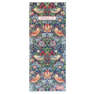William Morris Strawberry Thief Shopping List Pad