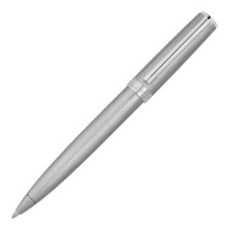 Brushed Chrome Gear Ballpoint Pen