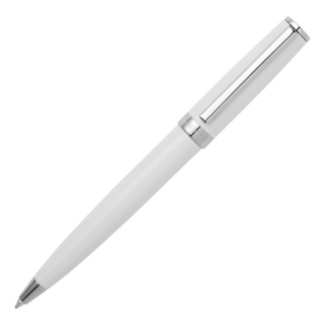 White Gear Icon Ballpoint Pen