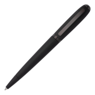 Brushed Black Contour Ballpoint Pen