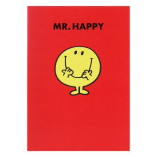 - Mr Happy Red Greetings Card