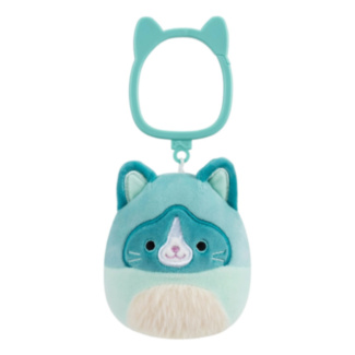 3.5” Hall the Teal Snowshoe Cat Clip-On Plush