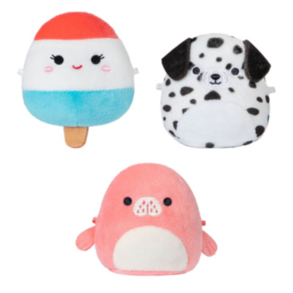 Squishmallows Micromallows 2.5” Pack of 3 Plush (Morlai, Lelila, Dustin)