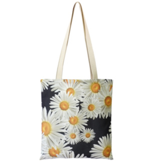 Daisy Floral Tote Bag
