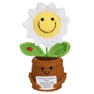 Cheery Crochet Emotional Support Daisy