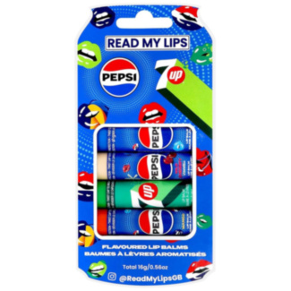 Pepsi & 7UP 4 Piece Lip Balm Set