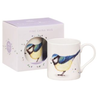 British Birds Blue Tit Fine China Mug