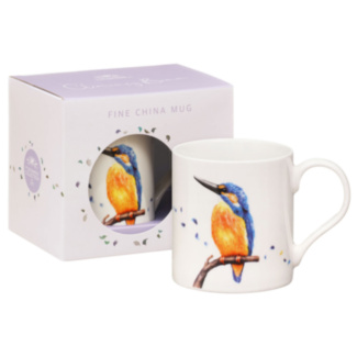 British Birds Kingfisher Fine China Mug