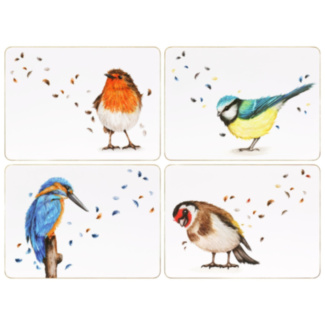 British Birds Set Of 4 Placemats