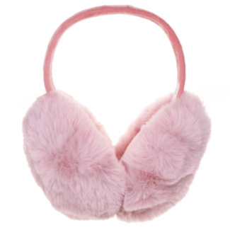 Cozy Pink Fluffy Foldable Ear Muffs
