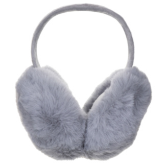Cozy Grey Fluffy Foldable Ear Muffs
