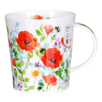 Floral Haze Red Lomond Shape Mug