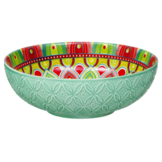 Tuscany Teal 24.5cm Ceramic Serving Bowl