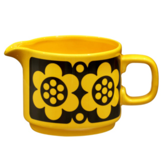 Hornsea Geo Flower Yellow Jug
