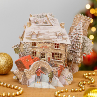 'Post Office' 3D Christmas Card