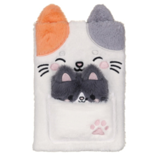 Adoramals Lola Cat A5 Plush Notebook & Mini Notebook