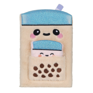 Foodiemals Bubble Tea A5 Plush Notebook & Mini Notebook