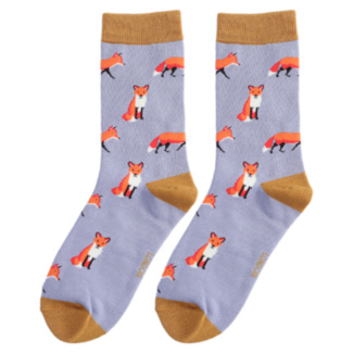 Lilac Foxes Women’s Bamboo Socks