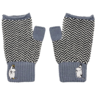 Moomin Herringbone Fingerless Gloves
