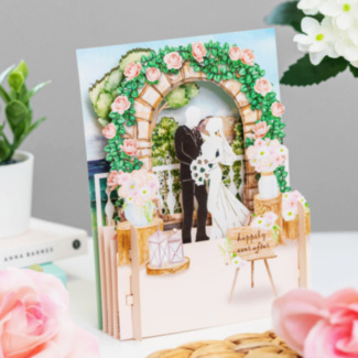 Happily Ever After Wedding 3D Pop Up Card