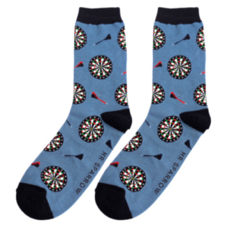 Denim Dart Boards Men’s Bamboo Socks