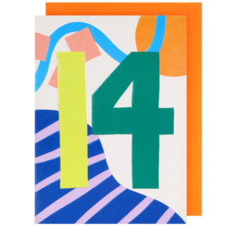 New Age 14th Birthday Card