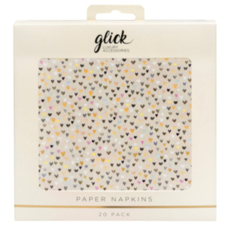 Paper Salad Ditsy Hearts Pack of 20 Napkins
