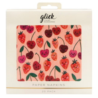 Cherry & Strawberries Pack of 20 Napkins