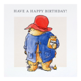 Paddington Bear Marmalade Birthday Card