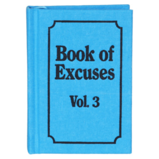 Book Of Excuses A7 Mini Notebook 