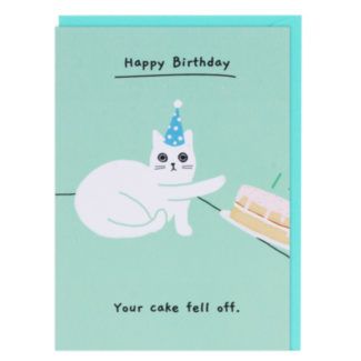 Ken the Cat ‘Cake Fell Off’ Birthday Card